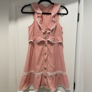 Tea & Cup Los Angeles Ruffle Dress Size Small